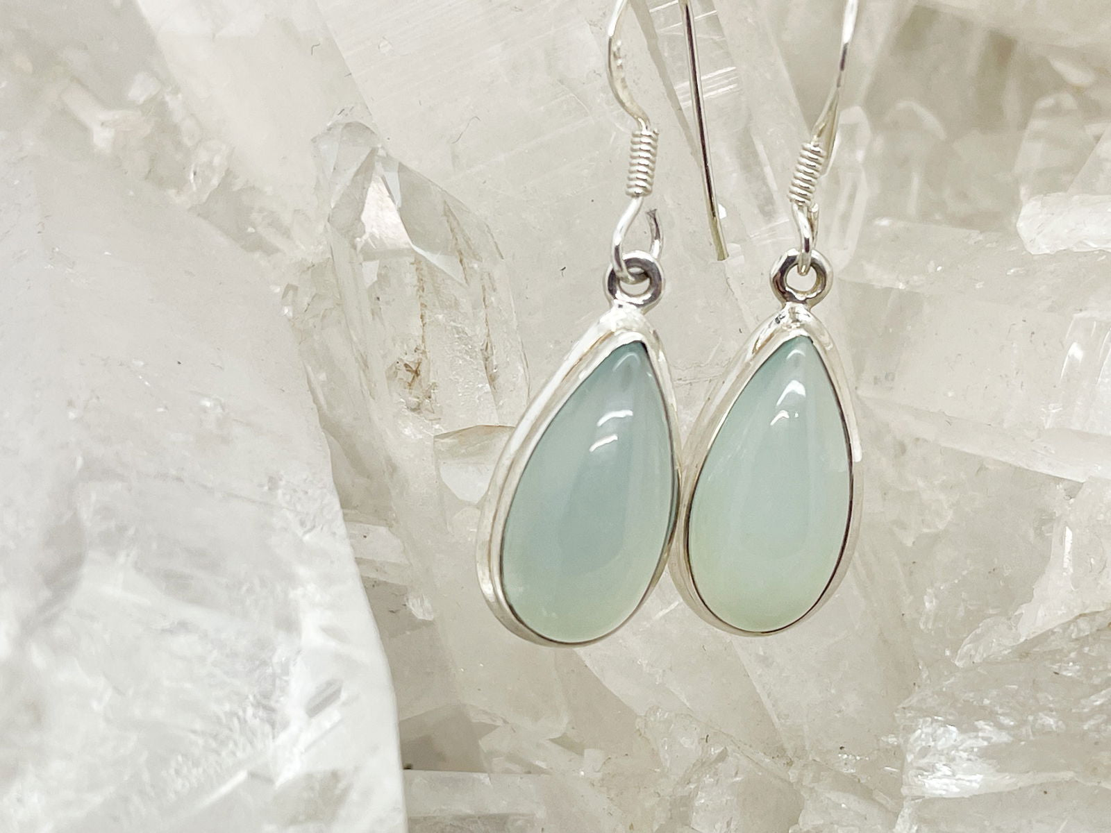 Chalcedony Earrings - GoodiesGems